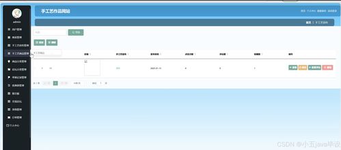 基于SpringBoot的手工藝作品網站設計與實現 網頁設計及系統維護
